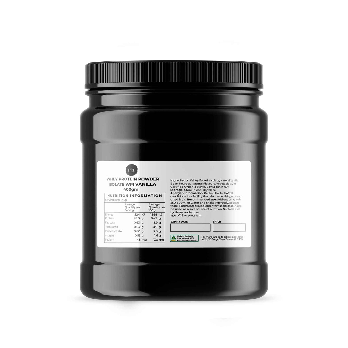 whey protein isolate powder vanilla high protein supplement for muscle growth and recovery