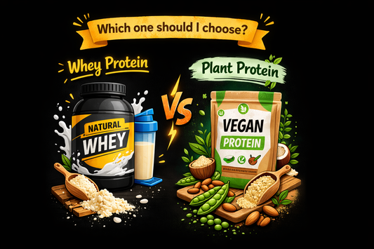 natural whey protein vs plant protein, which is best for your health and muscle gains."