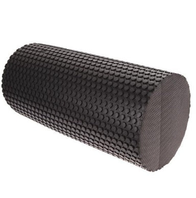 Side view of cylindrical foam roller highlighting smooth high-density build