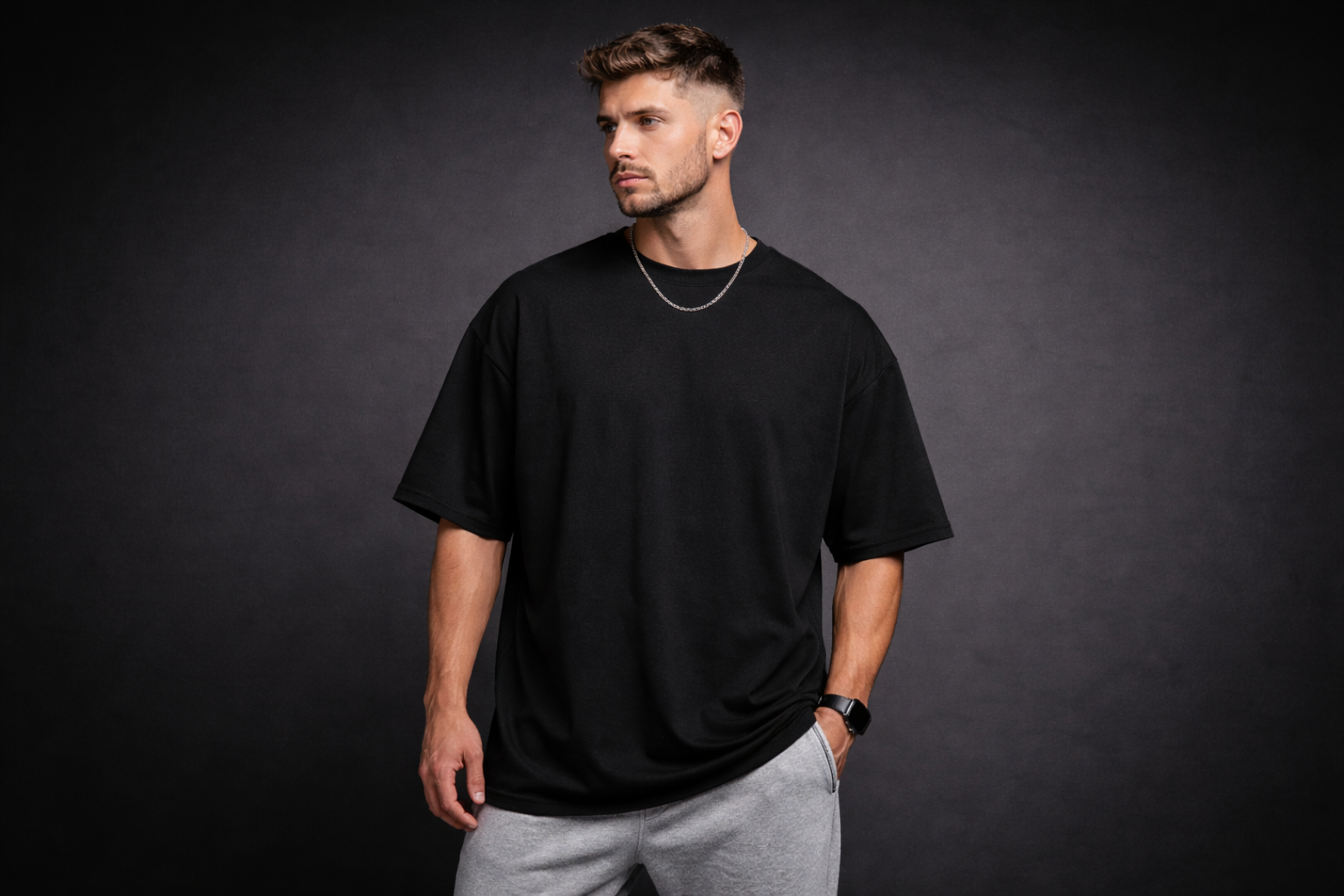Oversized gym tees and gym wear