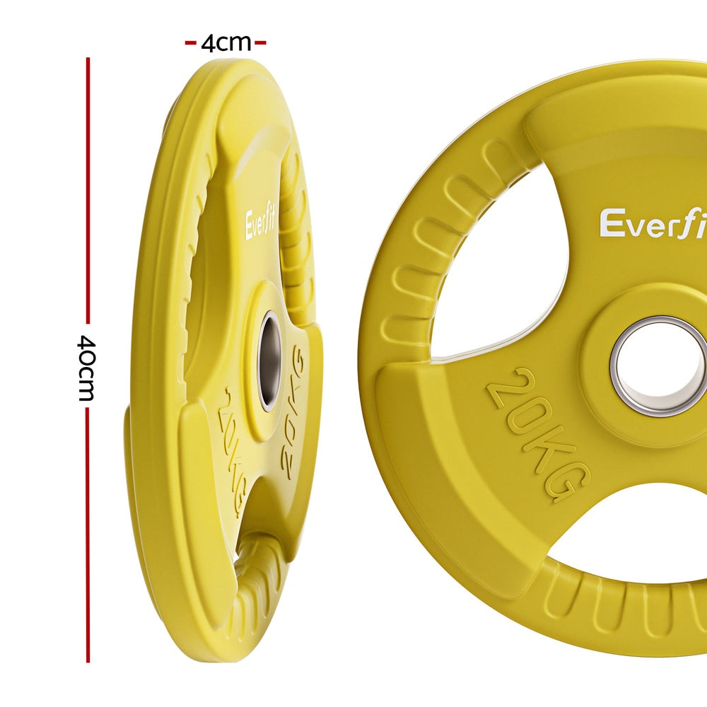 olympic weight plates 20kg set for home gym and heavy lifting