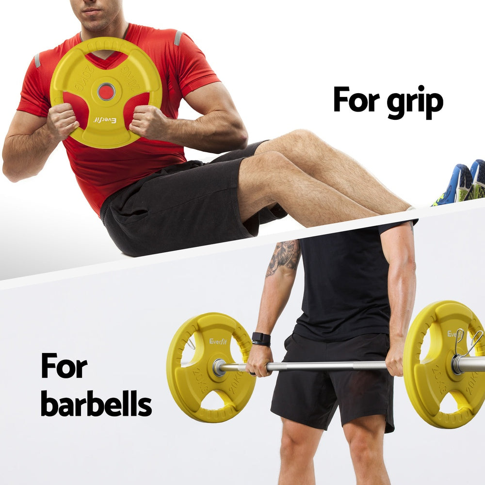 Everfit 20kg Olympic weight plates packaging box home gym equipment