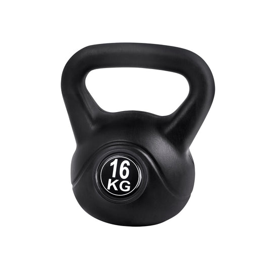 kettlebell set 16kg black for strength training and home gym workouts