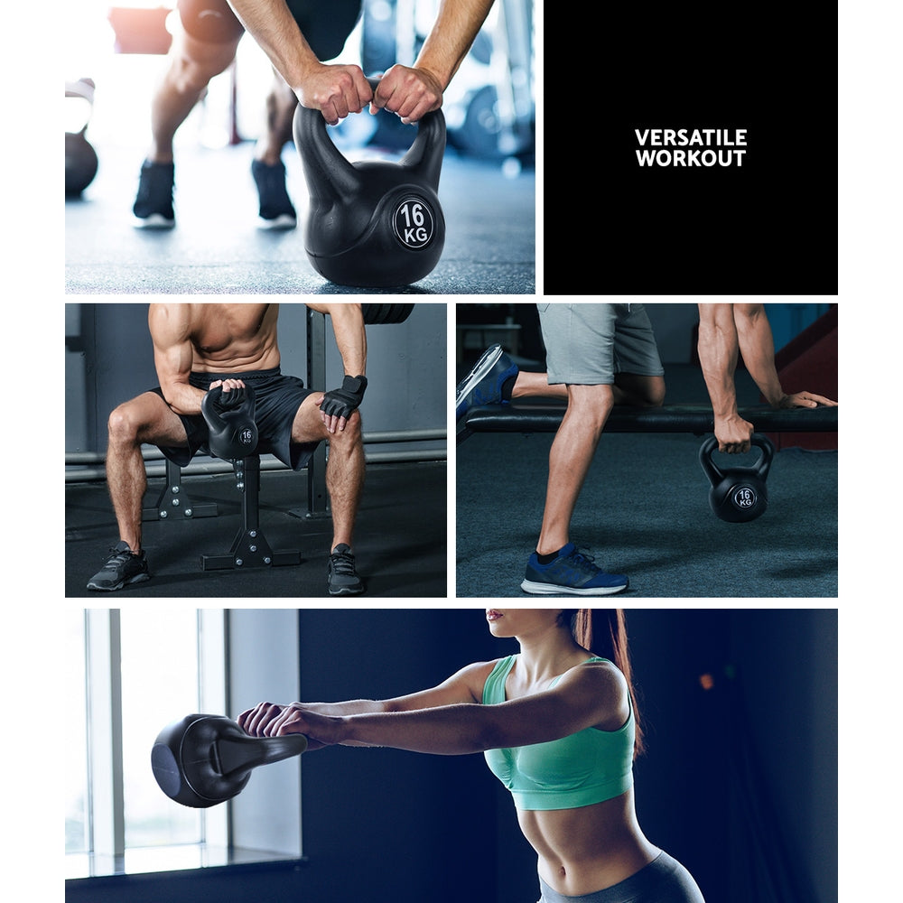kettlebell set 16kg durable design for home gym equipment and performance