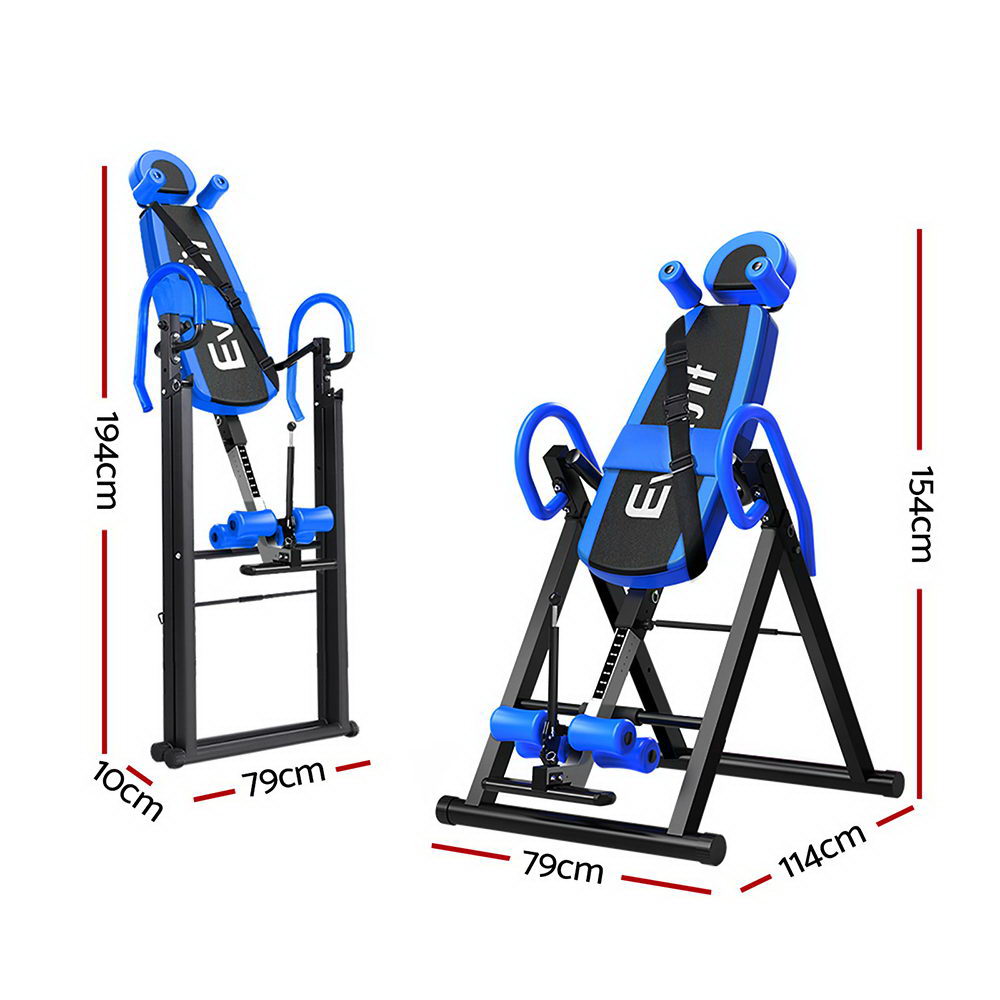 foldable inversion table home gym back stretcher for spinal alignment
