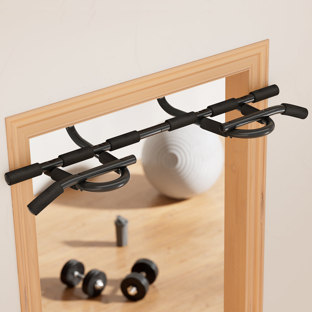 doorway pull up bar home gym setup for back and upper body training