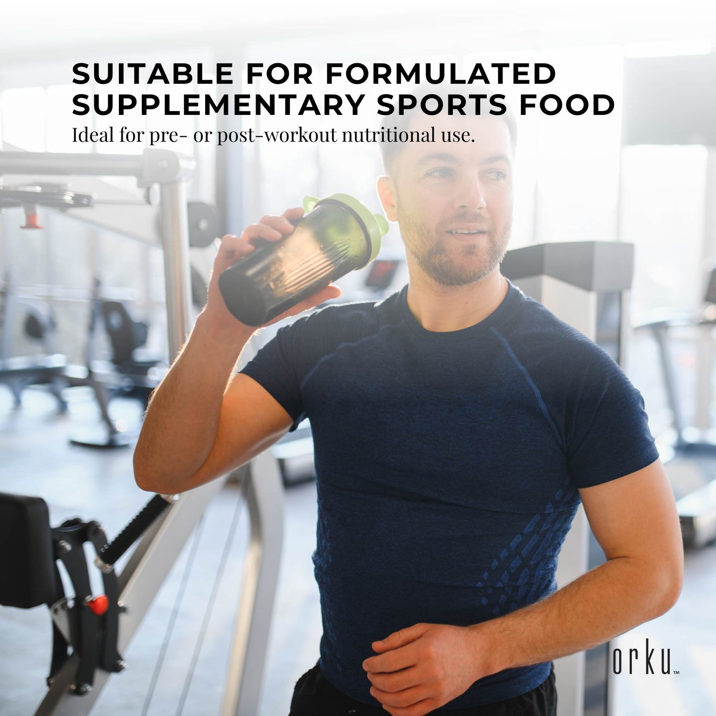 creatine monohydrate powder Orku 400g supplement for gym training strength and performance