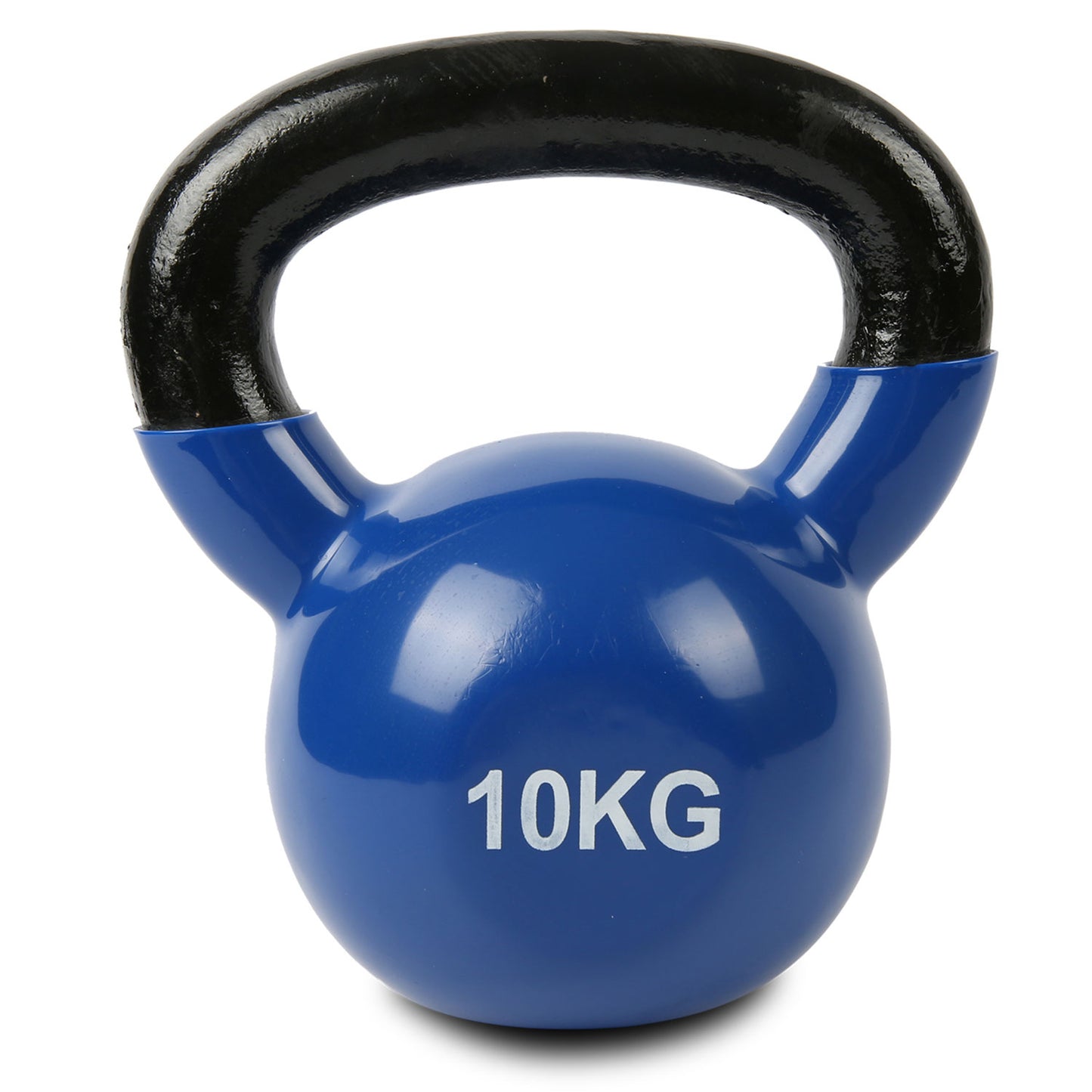 10kg kettlebell blue vinyl home gym strength training weight