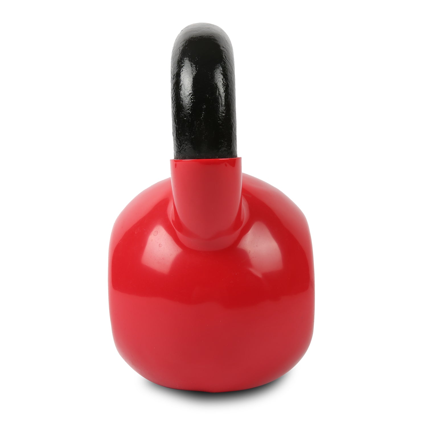 12kg kettlebell red side view vinyl coated gym weight