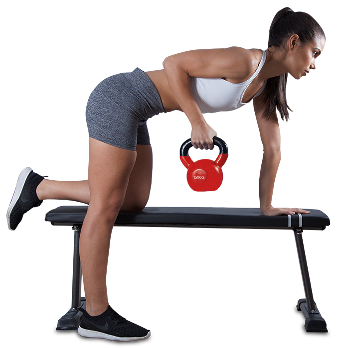 12kg kettlebell workout home gym functional training exercise setup