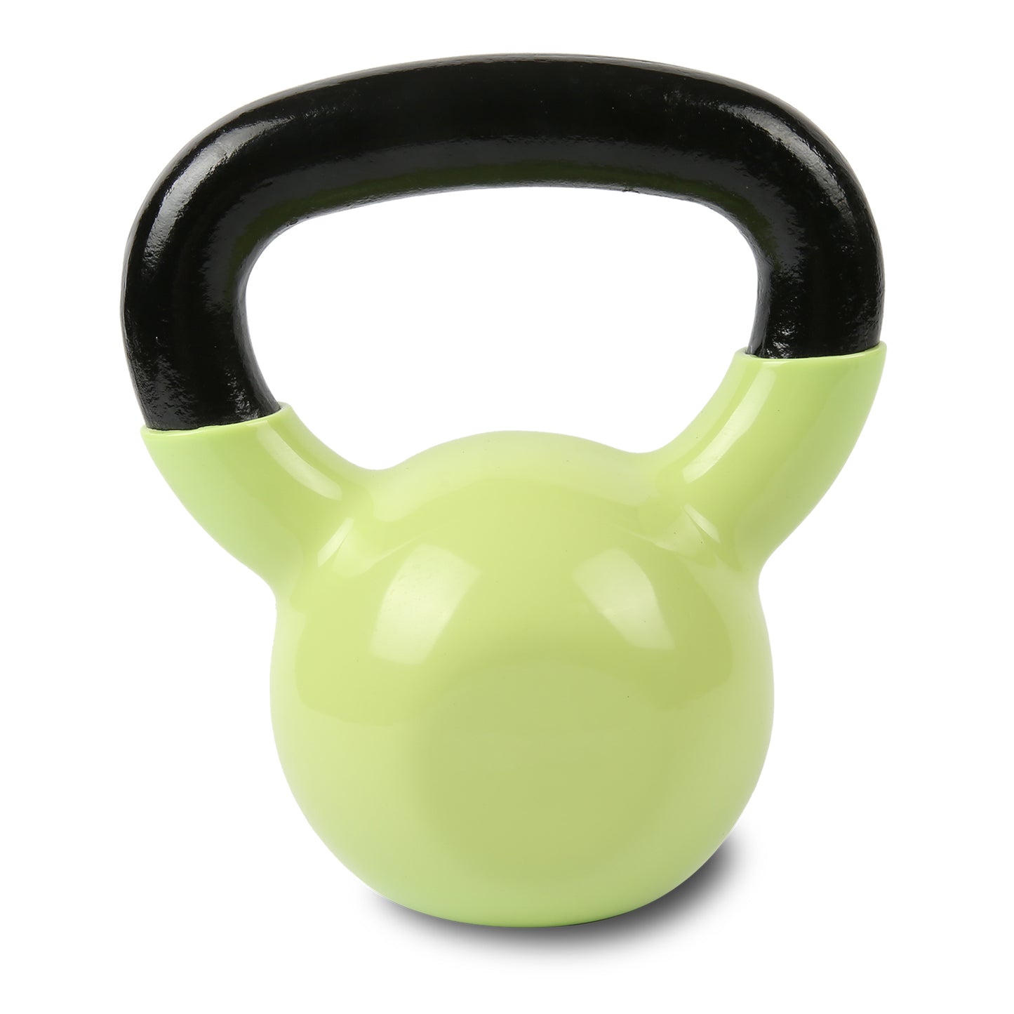 8kg kettlebell green side view vinyl coated gym weight