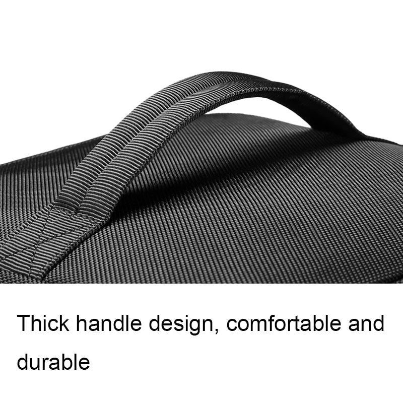 large gym bag black handle and zipper detail close up view