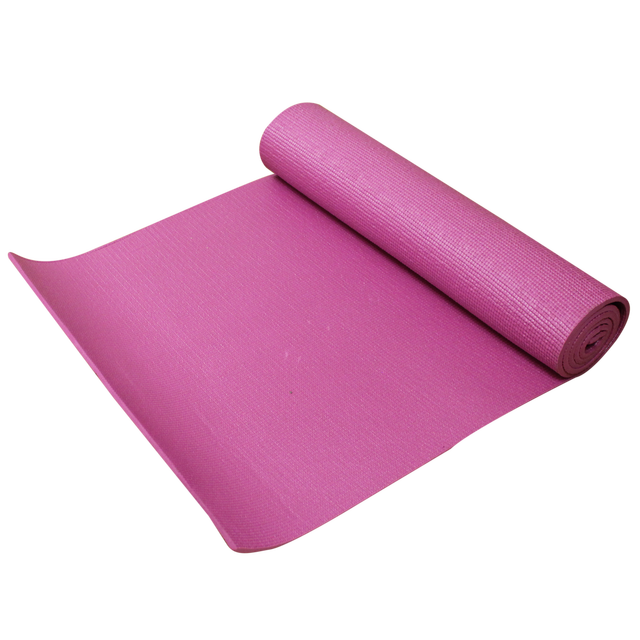 pink non slip yoga mat fitness exercise mat for home training and workouts