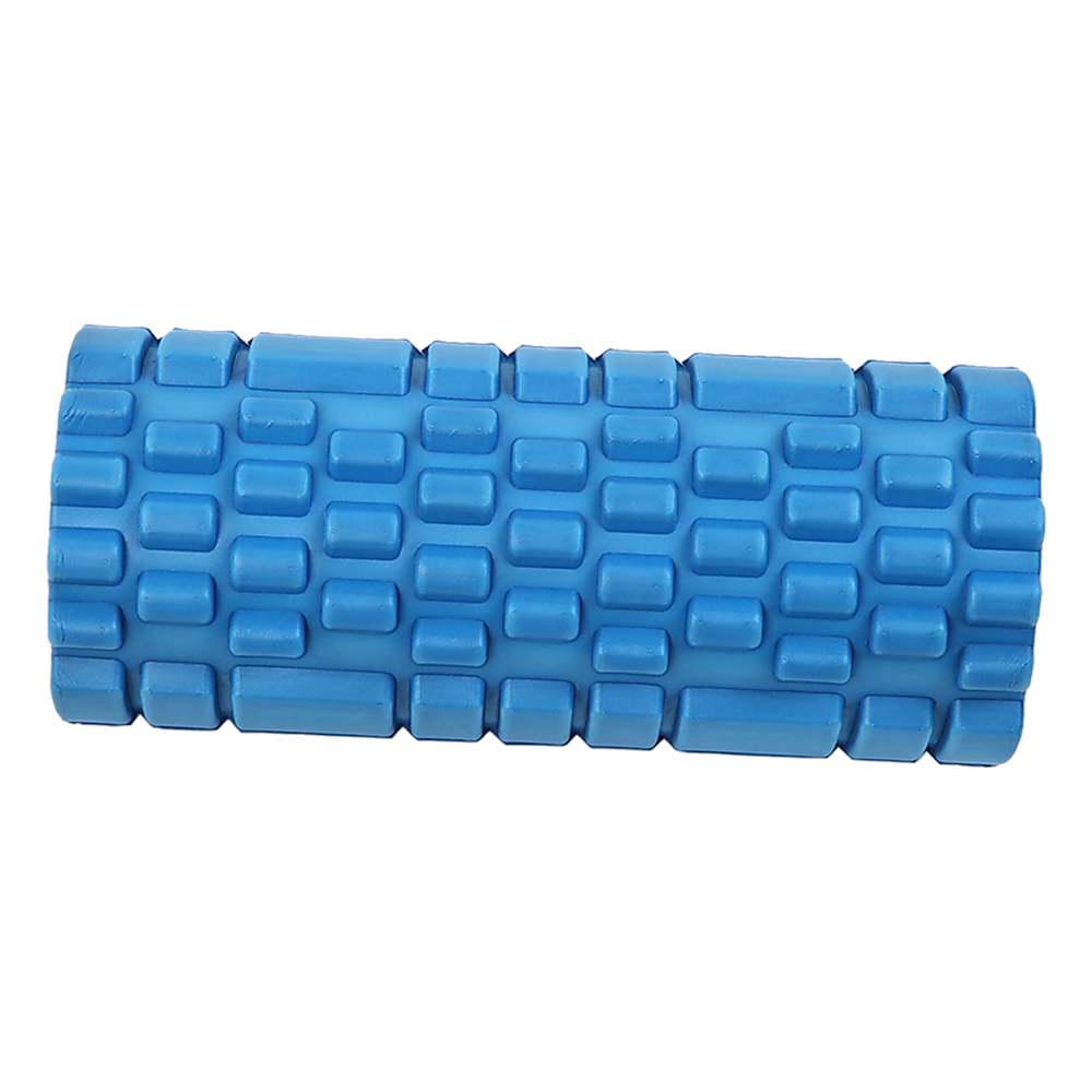 blue foam roller deep tissue muscle recovery home gym massage roller