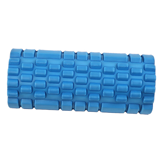 blue foam roller deep tissue muscle recovery home gym massage roller