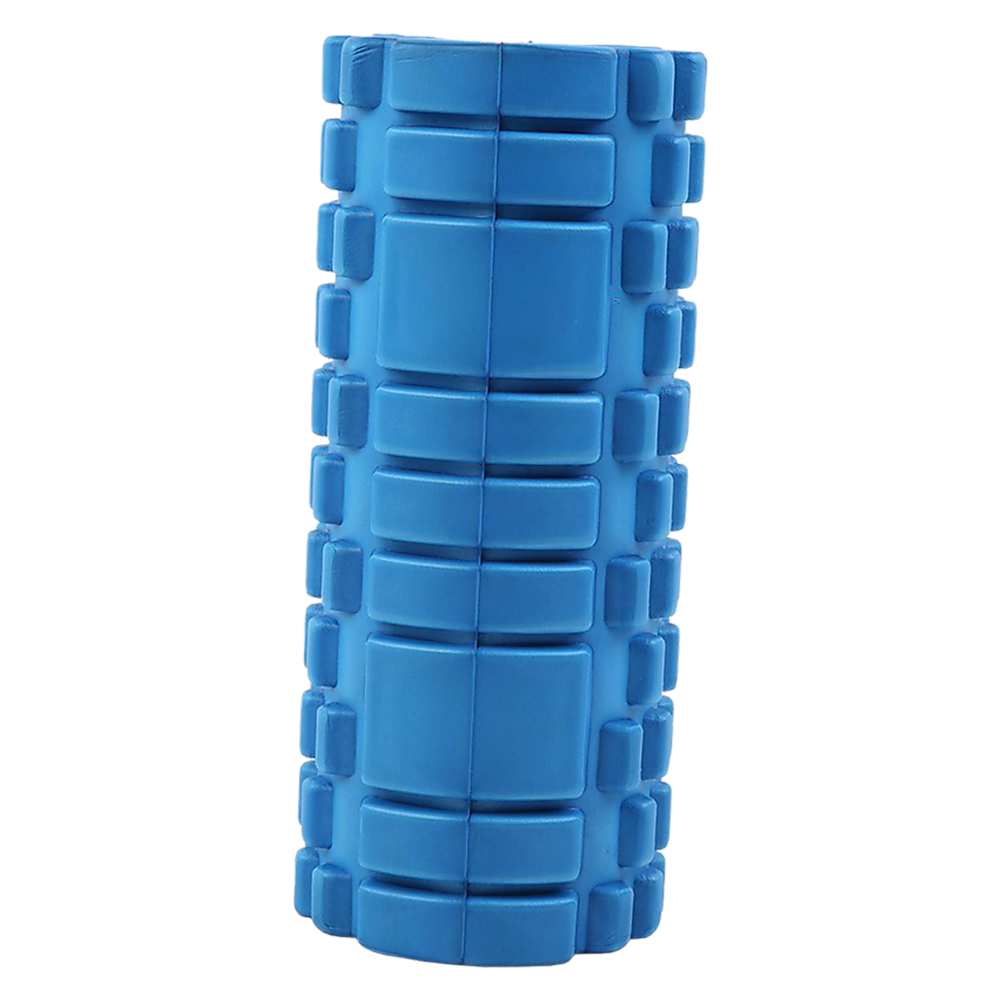 blue foam roller upright deep tissue muscle recovery equipment