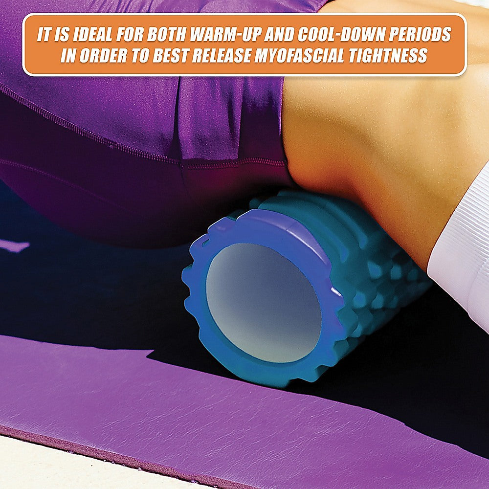 foam roller upper back massage recovery stretching exercise