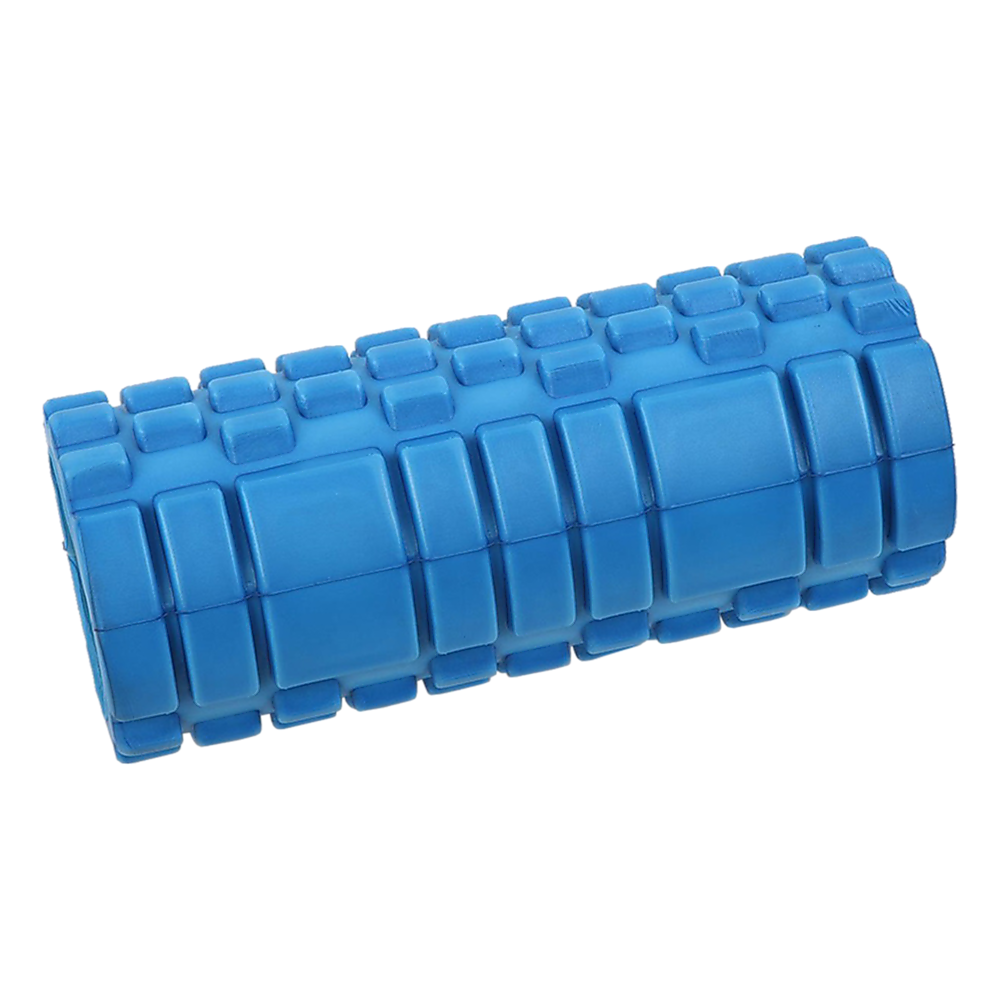blue foam roller textured surface deep tissue massage roller