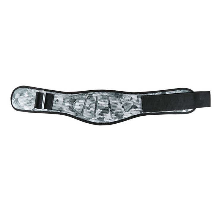 grey camouflage weightlifting belt gym belt for strength training and back support